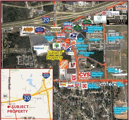 .95 Acres Of Land Available For Sale: Pines Road and Interstate 20, Shreveport, LA 71129